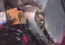 Mototaxista e passageira ficam feridos em colisão na Hilário Gurjão em Manaus
