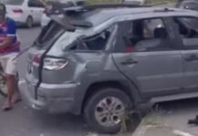 Falha mecânica provoca acidente na Avenida das Torres em Manaus