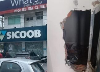 Criminosos invadem agência do Sicoob e furtam arma em Manaus